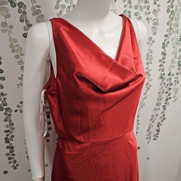 Lovely Cowl-Neck Midi Tank Dress Sz 10 - Picture 5 of 12